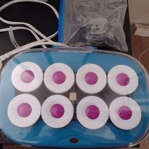 INFINITIPRO Conair Instant Heat Tourmalin Ceramic Flock hot rollers 2" used once